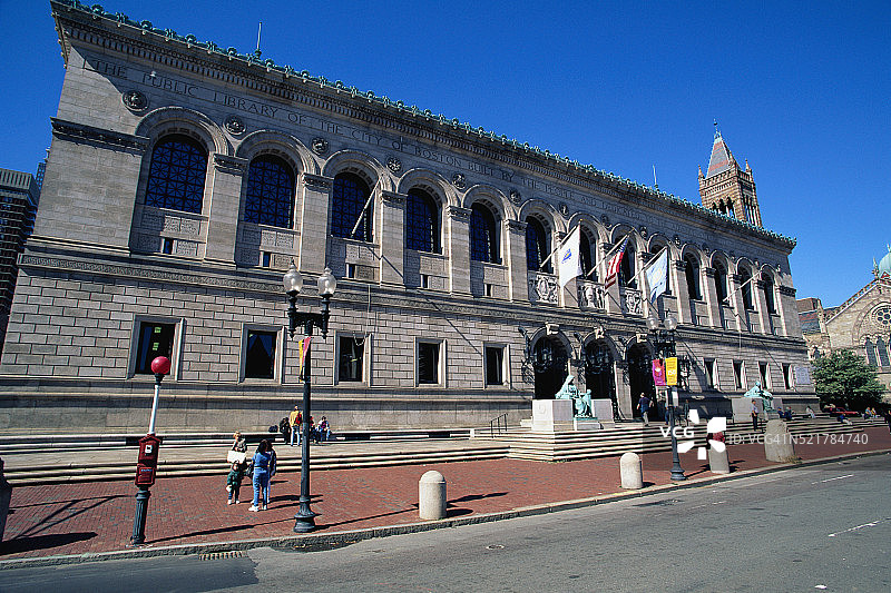 波士顿公共图书馆图片素材