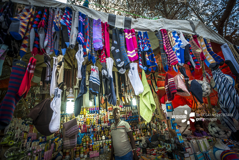 索马里兰哈尔格萨的商人图片素材