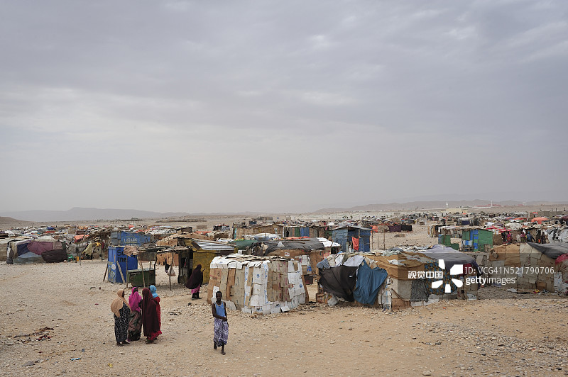 博萨索，邦特兰的国内流离失所者营地图片素材