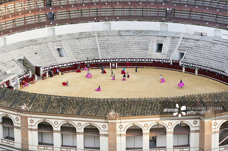 西班牙马拉加市斗牛广场图片素材