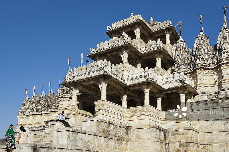 拉纳克普尔耆那教寺庙，拉贾斯坦邦，印度图片素材