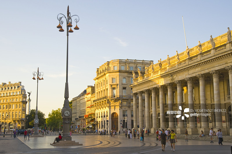 波尔多喜剧广场大剧院图片素材
