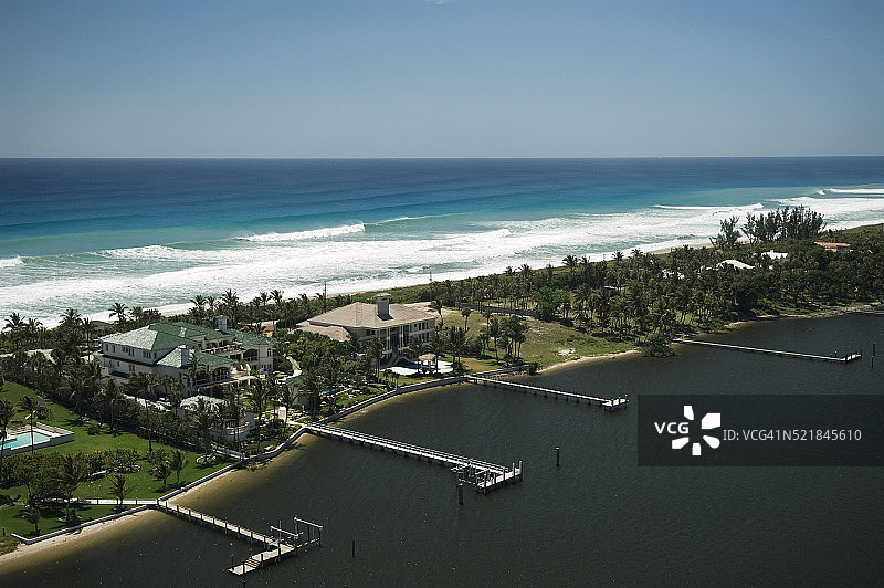 大西洋和内陆航道之间的马纳拉潘图片素材