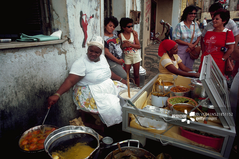 巴伊亚州美食摊位图片素材