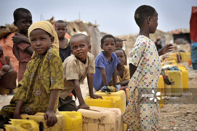 博萨索，邦特兰的国内流离失所者营地图片素材