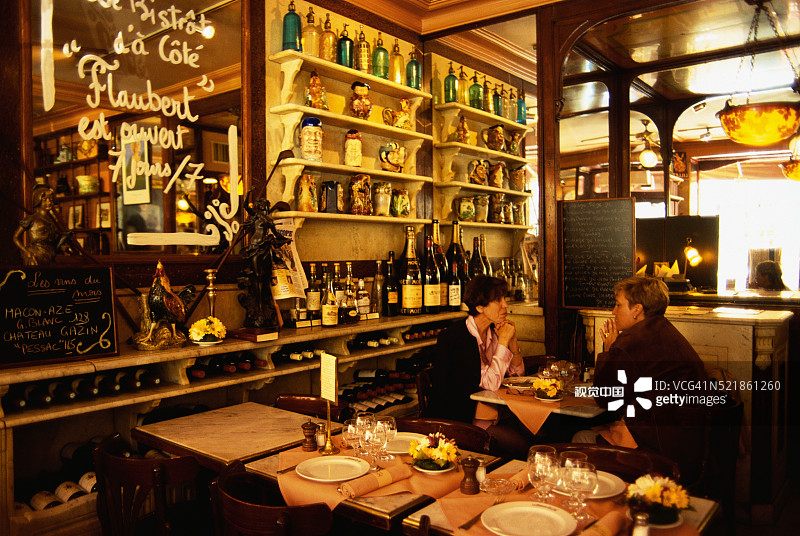 法式餐厅内部图片素材