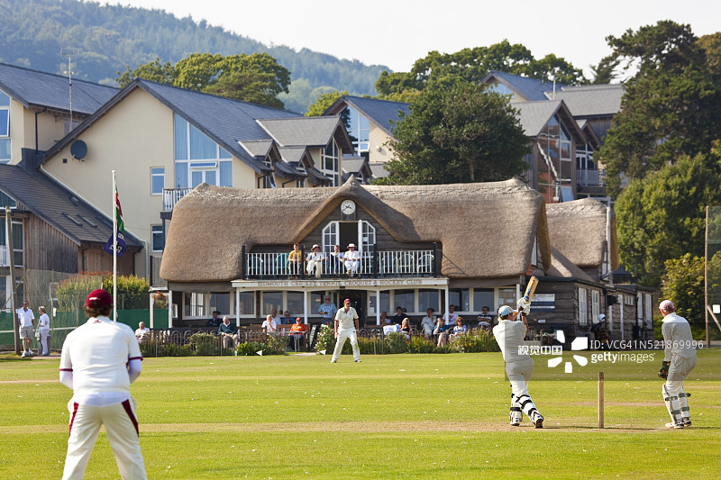 西德茅斯板球比赛图片素材