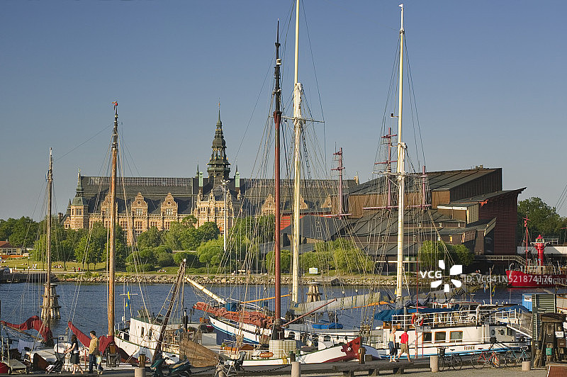 帆船和北欧博物馆图片素材