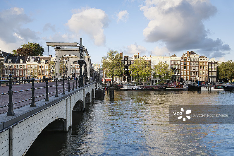 瘦桥，荷兰阿姆斯特丹图片素材
