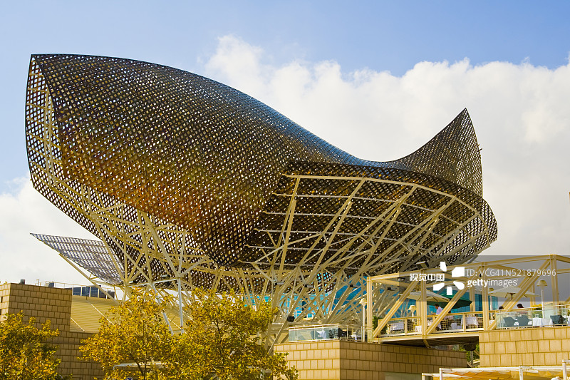 弗兰克·盖里的鱼形设计图片素材