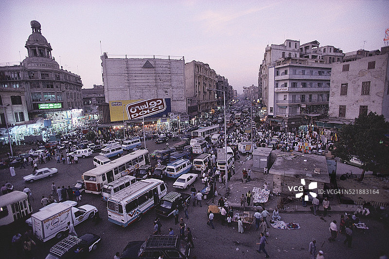 开罗繁忙的街道图片素材