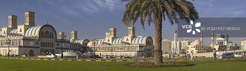 沙迦天际线图片素材