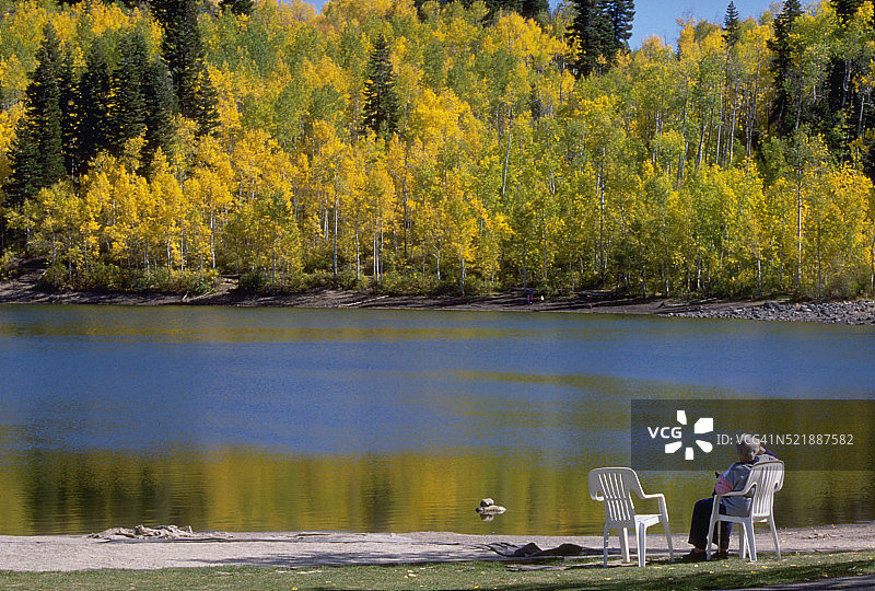 犹他州的佩森湖图片素材