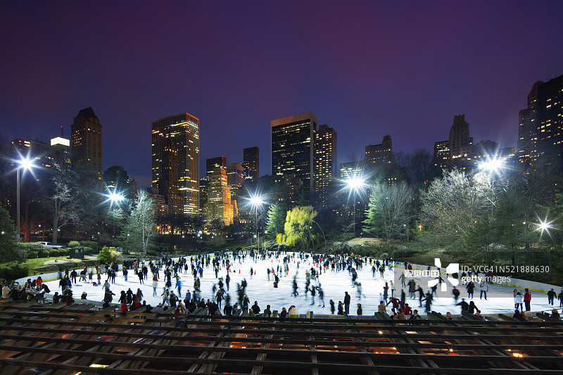 中央公园沃尔曼溜冰场图片素材