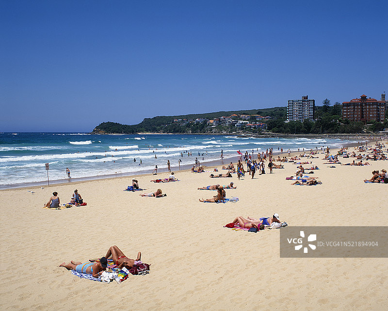 曼利海滩图片素材