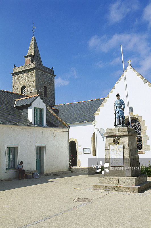圣吉尔达斯港的教堂和纪念碑图片素材