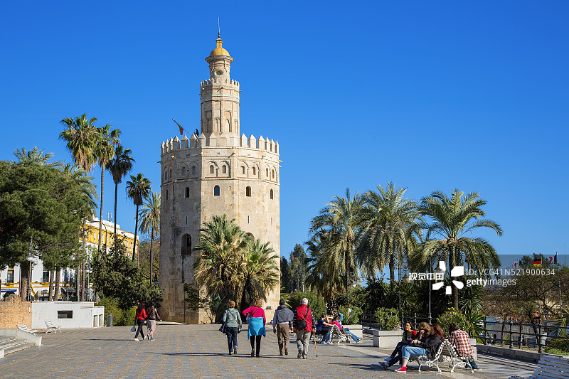 塞维利亚黄金塔图片素材