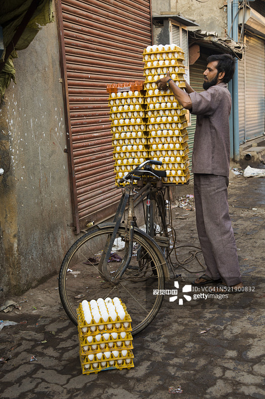 孟买的送蛋人图片素材