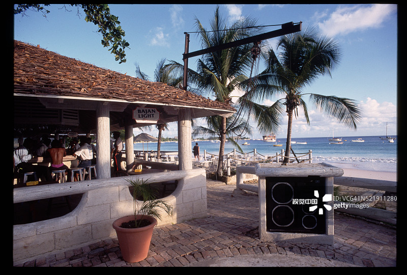 巴巴多斯海滨酒吧图片素材