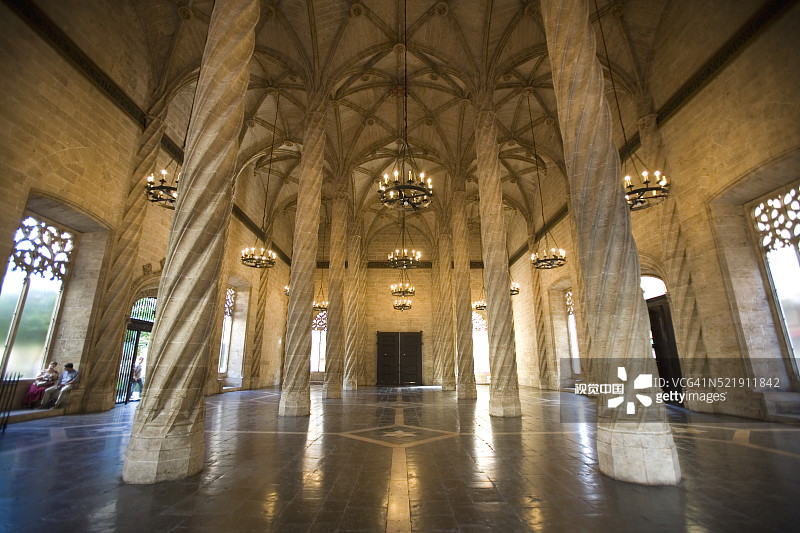 丝绸交易所内部图片素材