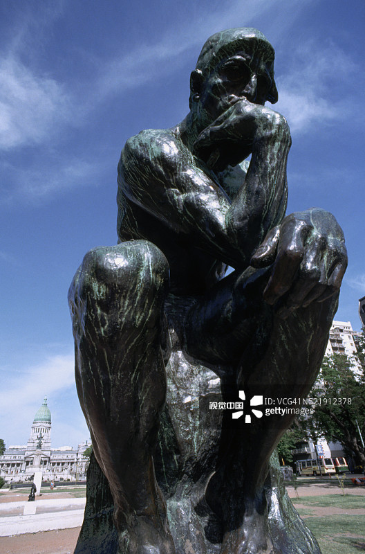 罗丹的《思想者》图片素材