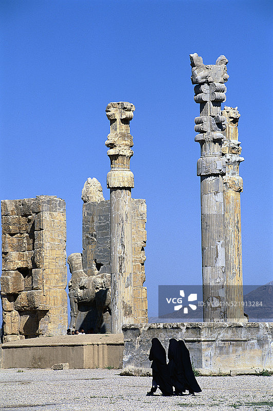 波斯波利斯觐见厅遗址图片素材
