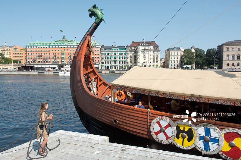 维京船图片素材