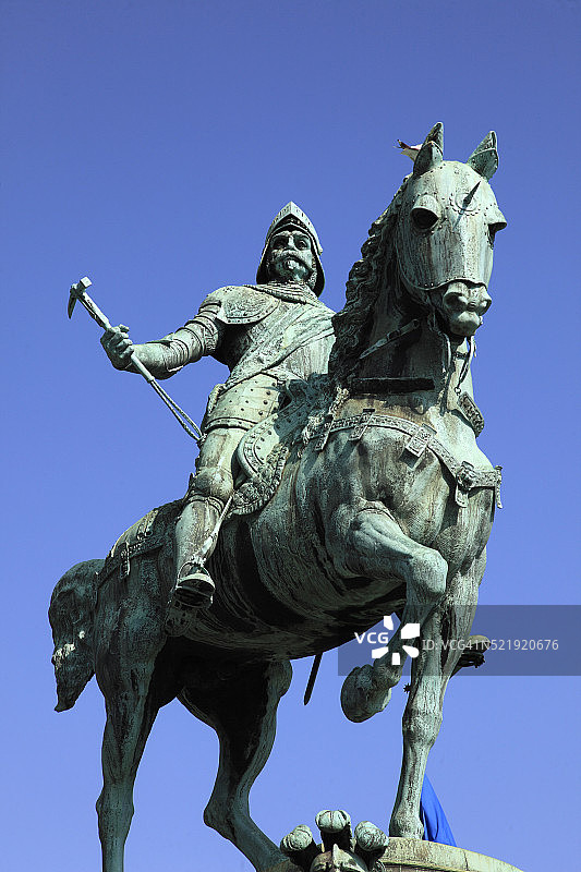 瑞典哥德堡卡尔九世雕像图片素材