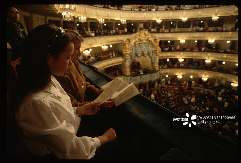 马林斯基剧院的观众图片素材