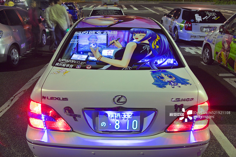 日本东京的彩色照片图片素材