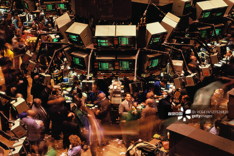 纽约证券交易所内部图片素材