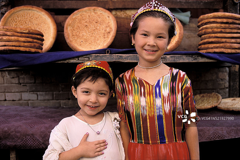 中国，新疆，喀什，维吾尔族图片素材