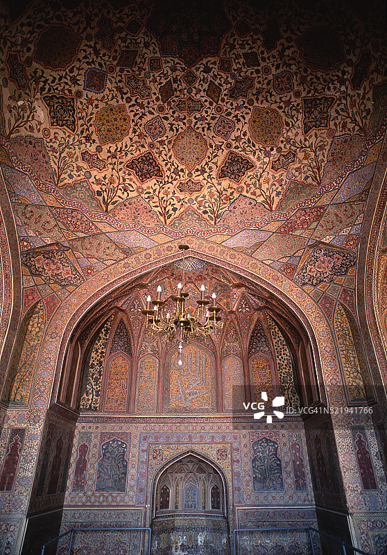 拉合尔瓦azir汗清真寺图片素材