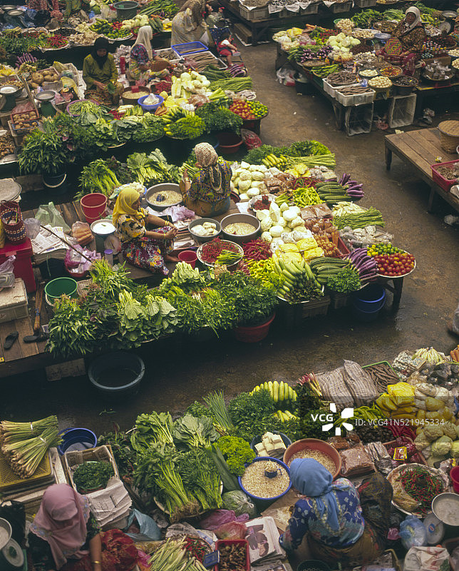 马来西亚吉兰丹哥打巴鲁中央市场图片素材