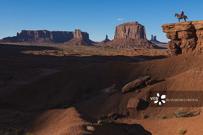 纪念碑谷中的约翰·福特点图片素材