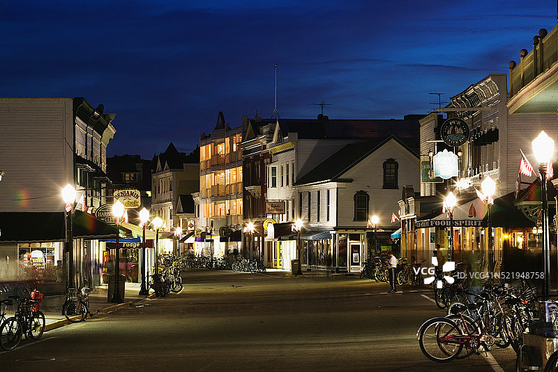 麦基诺岛大街风情图片素材