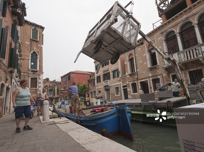 威尼斯垃圾收集图片素材