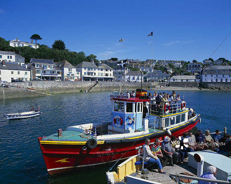 圣莫斯渡轮上的乘客图片素材