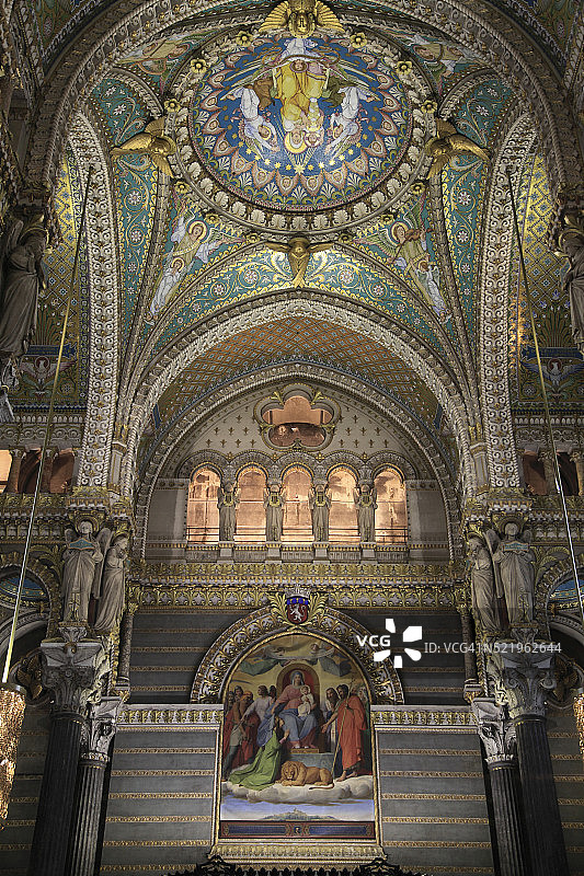 里昂富维耶圣母院图片素材