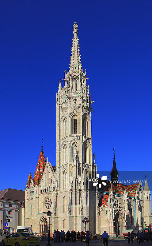 匈牙利布达佩斯马蒂亚斯教堂图片素材