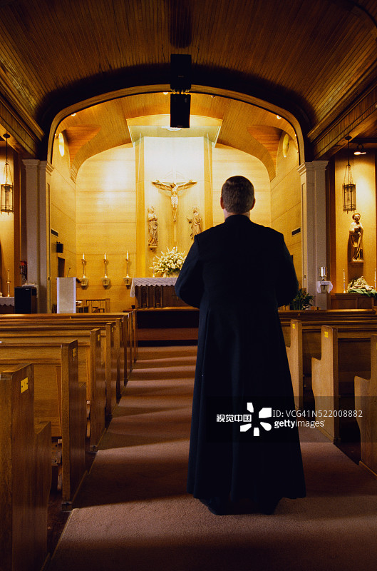 圣约翰福音教堂的神学院学生图片素材