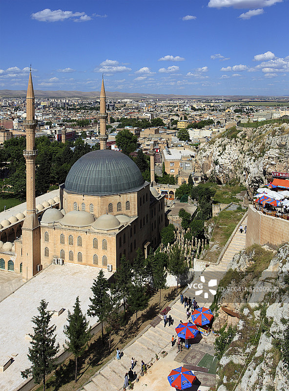土耳其尚勒乌尔法德尔加赫梅夫利德-哈利勒清真寺图片素材