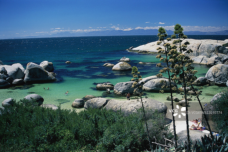 西蒙镇的巨石海滩图片素材