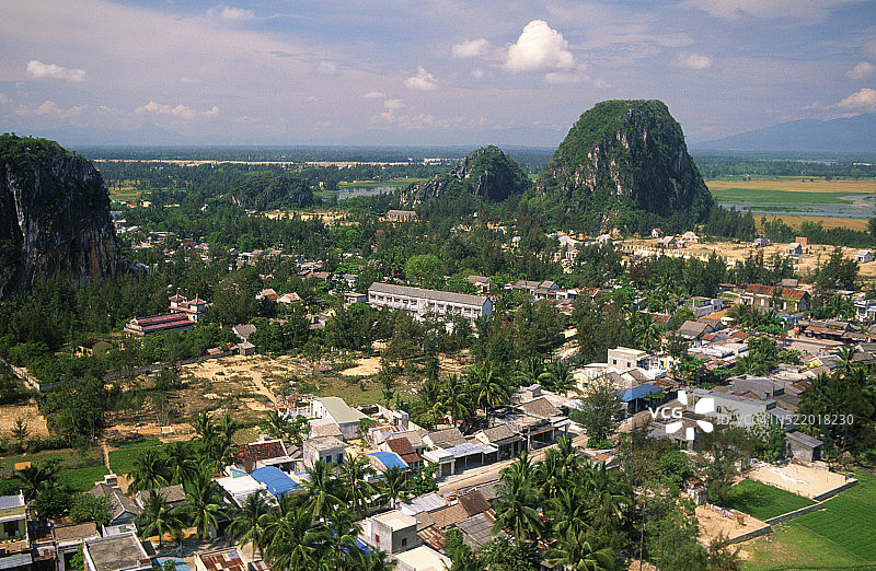 越南大理石山航拍景观图片素材