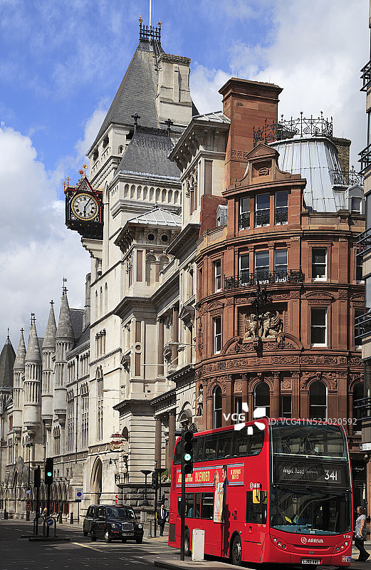 英国伦敦舰队街街景图片素材