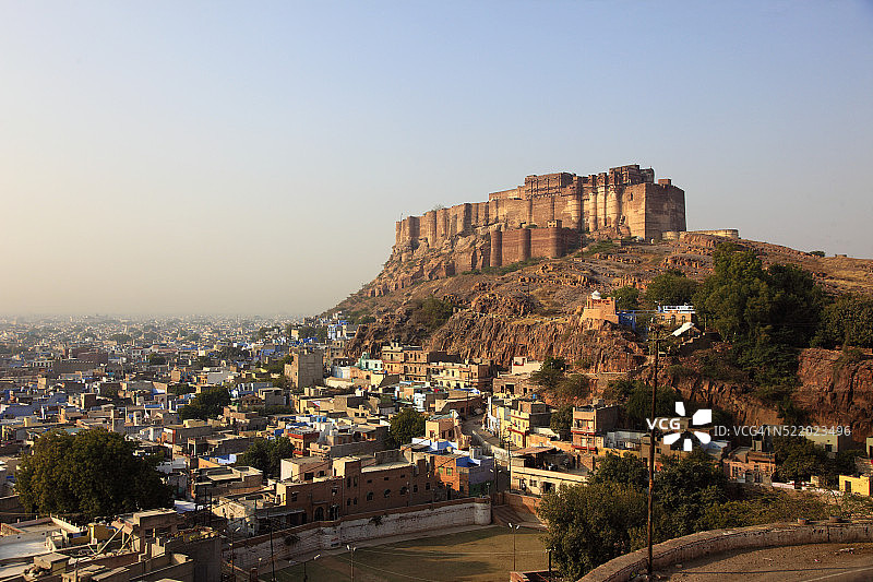 印度拉贾斯坦邦焦特布尔梅兰加尔堡图片素材