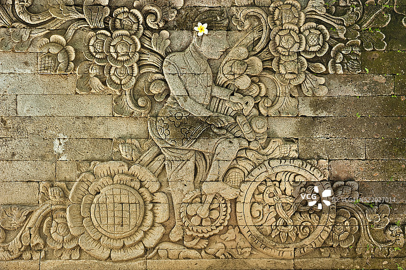 巴厘岛的浅浮雕图片素材