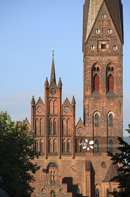 丹麦菲英岛欧登塞圣阿尔巴尼教堂图片素材