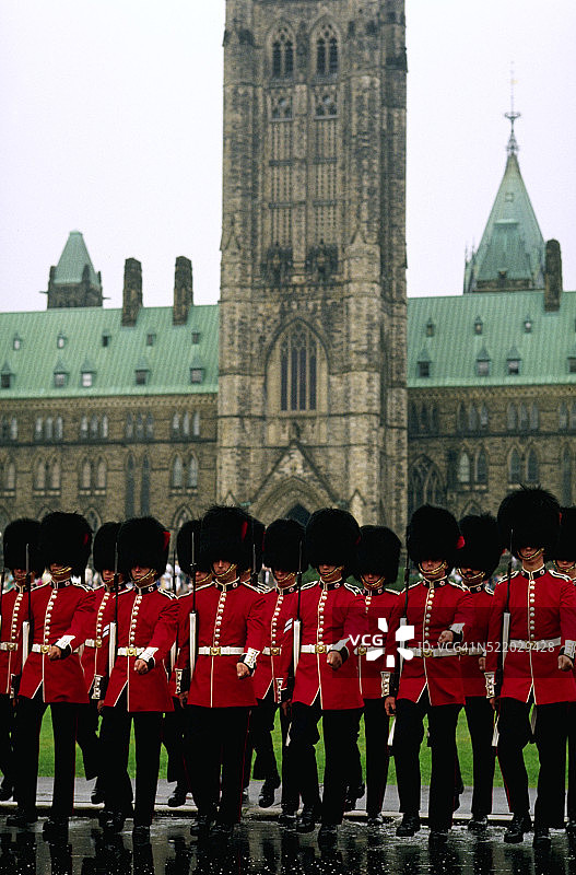 渥太华议会换岗仪式图片素材