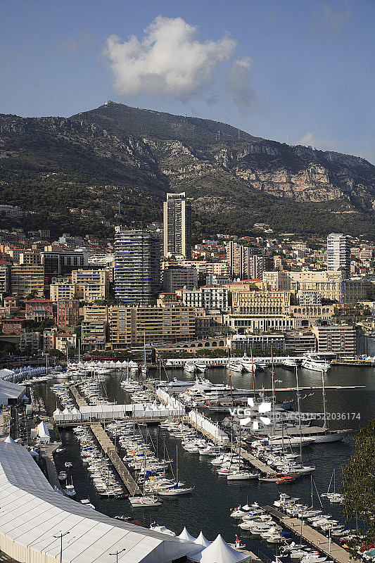 蒙特卡洛港口景观图片素材